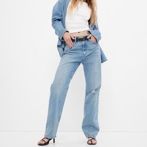 90s loose high rise denim